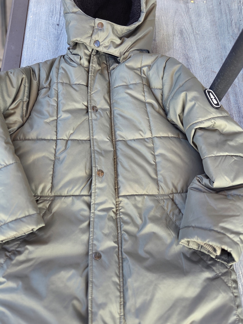 Bass Kids Olive Green Puffer Jacket
